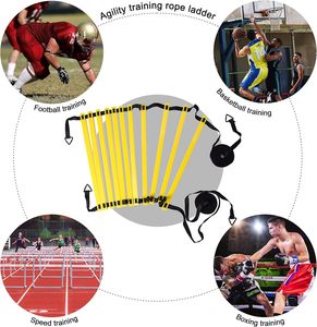 Agility <b>Ladder</b> & Speed Cones Training Set for Exercise Workout Equipment to Increase Quick Footwork - Product Image 4