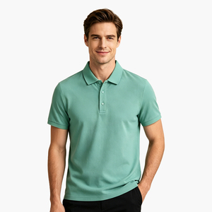 Camiseta <span class=keywords><strong>Polo</strong></span> de Algodón con Cuello de Color Sólido para Hombre y Mujer, Uniforme de Trabajo de Manga Corta con Logotipo Personalizado, Compatible con OEM ODM - Product Image 2