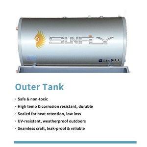 <span class=keywords><strong>Chauffe</strong></span>-<span class=keywords><strong>eau</strong></span> solaire de toit compact et autoportant <span class=keywords><strong>150L</strong></span>-300L OEM Geyser solaire bon marché Système de chauffage solaire <span class=keywords><strong>Chauffe</strong></span>-<span class=keywords><strong>eau</strong></span> solaire - Product Image 4