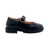 Dernier modèle de chaussures d'école à prix d'usine chaussures en cuir de vache pour enfants