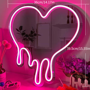 Enseigne au néon personnalisée, enseigne au néon LED RVB à intensité variable, décoration murale, chambre à coucher, mariage, anniversaire, bar, logo d'entreprise, <span class=keywords><strong>nom</strong></span> - Product Image 3