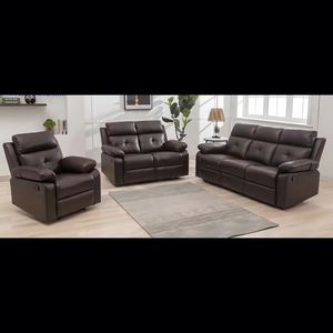 Latest Modern Fashion Special Design Leather <b>Sofa</b> Set Power Reclining Extendable Wood Frame Recliner Mechanism Parts Included - Product Image 2