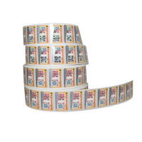 Stiker Perekat Kustomisasi Massal Baru Tahan Panas PVC Anti-Pemalsuan Label Barcode Kosmetik Blush untuk Berkebun Bunga