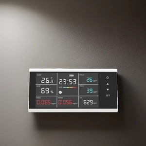 Détecteur de CO2 HEDAO, détecteur de PM2.5, HCHO, TVOC, moniteur de qualité de l'air pour la qualité de l'air intérieur de la chambre - Product Image 2