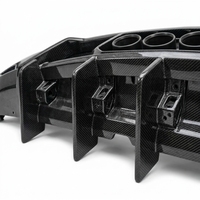 Diffuseur arrière en fibre de carbone véritable pour Chevrolet Corvette C8 Z06 2020-2026 – Lame de pare-chocs à fixation par boulons pour un style aérodynamique