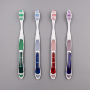 Cepillo de dientes para niños con mango transparente, cerdas suaves, cabezal pequeño, cepillo de dientes manual colorido para niños - Product Image 1