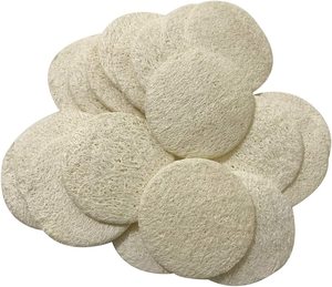 Disques de loofah pour le visage de différentes tailles, en loofah naturel, exfoliants, pour le soin du visage et le gommage de la peau - Product Image 2