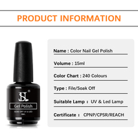 Fabricant de vernis à ongles en gel HS avec logo personnalisé, 15 ml, 240 couleurs, haute saturation des couleurs, sans HEMA ni TPO, vernis à ongles en gel à faible teneur en MEHQ