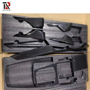 Juego de molduras interiores de fibra de carbono seca de alta calidad para <span class=keywords><strong>BMW</strong></span> <span class=keywords><strong>X6</strong></span> <span class=keywords><strong>G06</strong></span> F96, cubierta del panel del tablero de la consola central - Product Image 3