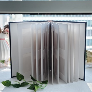 Livre d'or de mariage en petite édition, album photo 4x6 pouces, couverture en velours doux, scrapbook double face pour les démarreurs de marques en ligne - Product Image 2