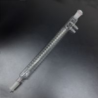 Bobine de reflux en verre Le laboratoire OEM utilise un condenseur en verre à haute teneur en borosilicate 3.3 avec tube intérieur enroulé
