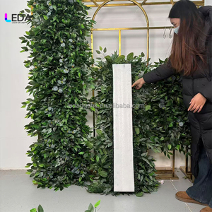 Guirlande florale LEDA faite à la main en soie artificielle, feuilles vertes naturelles au toucher réel, pour la décoration d'événements - Product Image 6