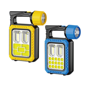 Nouvelle lampe solaire LED d'extérieur, lampe de poche d'urgence pour le camping, lampe torche multifonctionnelle COB+LED, lampe solaire portable pour le jardin et le paysage - Product Image 1