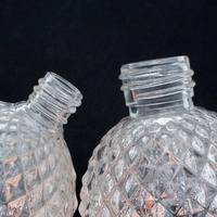 Bouteille diffuseur en verre gaufré rechargeable pour usage domestique avec bouchon à vis 30ml/50ml/100ml – Qualité Fiable