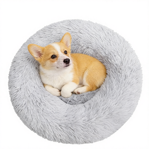 Cama para Mascotas de Lujo, Moderna, de Terciopelo Esponjoso, Tipo Donut, Resistente, <span class=keywords><strong>Extra</strong></span> Grande, Personalizable, Acogedora, para Perros y Gatos - Product Image 4