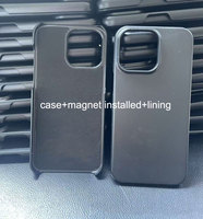 Couverture de téléphone magnétique brute d'emballage en cuir pour iphone 17 Promax 17air 17pro 16 15 14 aimant vierge à l'intérieur de la coque de téléphone brute vide
