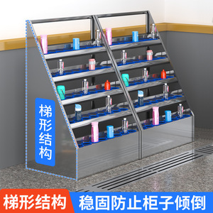 Stainless Steel Cup <b>Cabinet</b> 5 Floors <b>Lockable</b> <b>Storage</b> For Workshop Rest Room Security Feature - Product Image 4