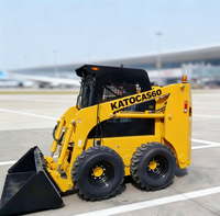 Chargeuse compacte sur pneus diesel KATOCASE 0,85 tonne, moteur Xinchai, capacité de la benne 0,45 m³, rayon de braquage court, roulement de boîte de vitesses