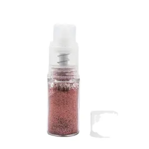 Leerer Kunststoff Ombre Staubpulver Sprühnagel 14 ml Glitzer-Staubsprühflasche leere nachfüllbare Pumpe