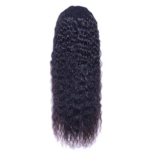 YF 검증 된 공급 업체 접착제가없는 인간 머리카락 가발 흑인 여성을위한 색상 표백 매듭 풀 레이스 인모 가발