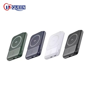 Banco de Energía Portátil Magnético de 10000 mAh con Carga Rápida, Cargador Inalámbrico, Soporte para Teléfono, Paquete de Batería de 5000 mAh - Product Image 1