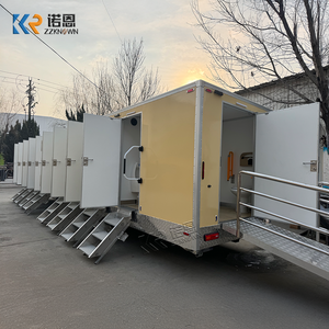 Remorque de toilettes de luxe commerciale, unité de toilettes mobiles, salle de bain modulaire, <span class=keywords><strong>caravane</strong></span> pour les infrastructures publiques gouvernementales - Product Image 5