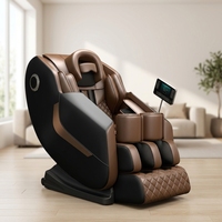 Elegante y Novedosa Silla de Masaje Shiatsu Eléctrica de Lujo 8D con Gravedad Cero, Función Musical, Rastreo SL y Programas Automáticos Gratuitos