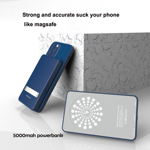 Siêu mỏng 5000mAh Li-polymer pin 3-in-1 ngân hàng điện từ sạc không dây PVC Chất liệu chủ PD 18 Wát sạc nhanh - Product Image 3