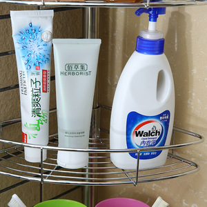 Fabricante ajustable niquelado 4 capas Cesta de acero varilla de tensión Caddy estante de baño - Product Image 3
