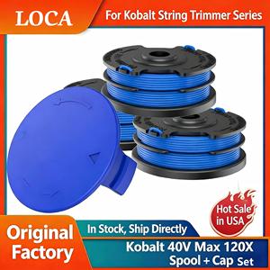 Paquete de 6 bobinas de repuesto KST-120X TLK-01 para recortadora Kobalt KST 120X-06 506886 de 40 voltios 651246, bobina de recortadora precargada - Product Image 2