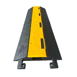 Protector de Cables de Seguridad Vial de 15 mm, Cubierta de Goma y Plástico de 1 Canal, Bandeja Protectora de Cables, Protector de Alambres, Reductor de Velocidad para Suelo - Product Image 5