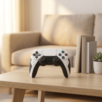 Control de Videojuegos GAMINJA en Stock en EE. UU. para PS4, Joystick de Alto Rendimiento con Efecto Hall, Doble Vibración, Gamepad de 6 Ejes