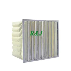 Endüstriyel hava filtresi Ahu çanta HVAC sistemi için filtre ortamı orta cep hava filtreleri