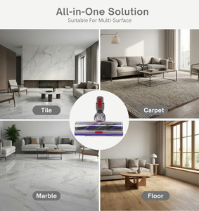 Accessoires pour aspirateur 100W, tête de brosse à aspiration à entraînement direct anti-enroulement, à couple élevé, écologique, en plastique <span class=keywords><strong>ABS</strong></span> pour la maison - Product Image 4