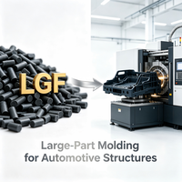 Granulés de polypropylène modifié renforcé avec des fibres de verre (LGF) pour composants automobiles structurels et légers