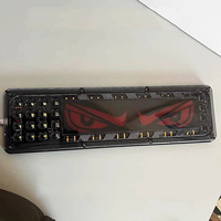 Feux arrière de voiture Devil Eyes Trailer Trucks Car LED Rear Tail Light Red Amber DRL Turn Signal Rear Lamps for Truck Taillight Parts