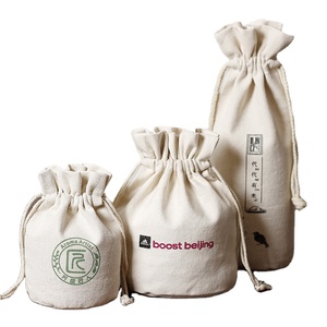 Customized Cotton <b>Drawstring</b> <b>Bags</b> Organic <b>Canvas</b> with Cartoon Pattern for Rice Geological Ore Sampling - Product Image 1