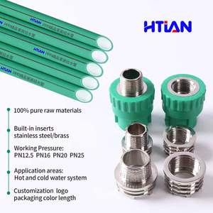 Robinet à double union HTIAN, <span class=keywords><strong>raccord</strong></span> PPR pour le contrôle du débit d'eau industrielle - Product Image 4