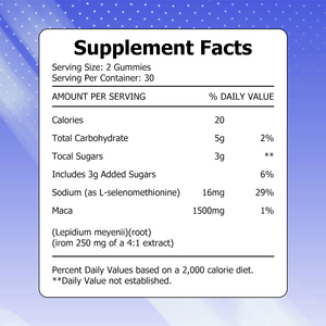 กัมมี่เสริมสะโพกคุณภาพพรีเมียม กัมมี่เพิ่มขนาดก้นและสะโพก สารสกัดจากรากมาคา - Product Image 2