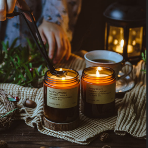 Velas flotantes de vela aromaterapia con piedra preciosa Natural de lujo, de marca privada Popular, con infusión de Chakra, cera de soja Natural - Product Image 6