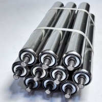 Rouleau de convoyeur léger en acier galvanisé et inoxydable, rouleau de renvoi, rouleau motrice et rouleau non-motrice pour bande transporteuse de ligne d'assemblage