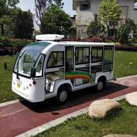 Mini bus 14 places passagers Navette électrique fermée Voiture de bus touristique