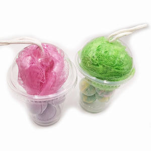 핫 세일 OEM 프라이빗 라벨 핸드메이드 배쓰볼 버블 피지 천연 성분 밀크티 컵 미니 배쓰밤 릴랙싱 - Product Image 2