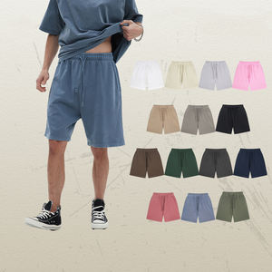 กางเกงขาสั้นออกกำลังกายผู้ชายโลโก้สั่งทำ - ผ้าฝ้าย 100% ระบายอากาศได้ดี เหมาะสำหรับวิ่งและเล่นกีฬา - Product Image 2