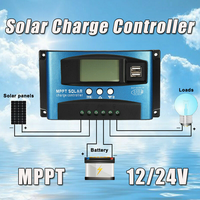 Controlador de Carga Solar MPPT de 100A, 12V/24V, Seguimiento Automático, Suministro al por Mayor