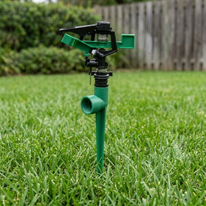 1-Way Spike 360 Gear Drive Impulse <b>Sprinkler</b> Green Plastic (POM) 1/2 Inch 30PSI-450PSI Working Pressure 10m-18m Spray Distance - Product Image 2