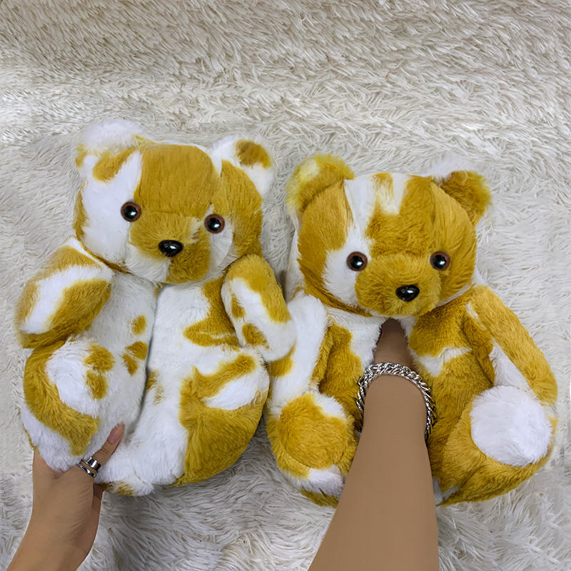 Mucca-giallo con il bianco