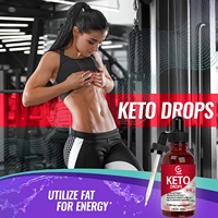 Vente en gros OEM : Gouttes Minceur Liquides Keto, Brûleur de Graisse, Cétones Exogènes BHB, Perte de Poids Cétogène, Amincissement Adulte