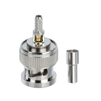 Fabricant de cuivre BNC mâle RG58 RG174 RG316 Câble à sertir RF Coax Connecteur coaxial sans soudure