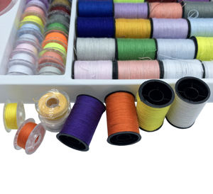 高粘着性の縫製糸キットDIYホームメンディング & クラフトプロジェクトカラフルな染めた糸はさみ測定テープ針の太もも - Product Image 6